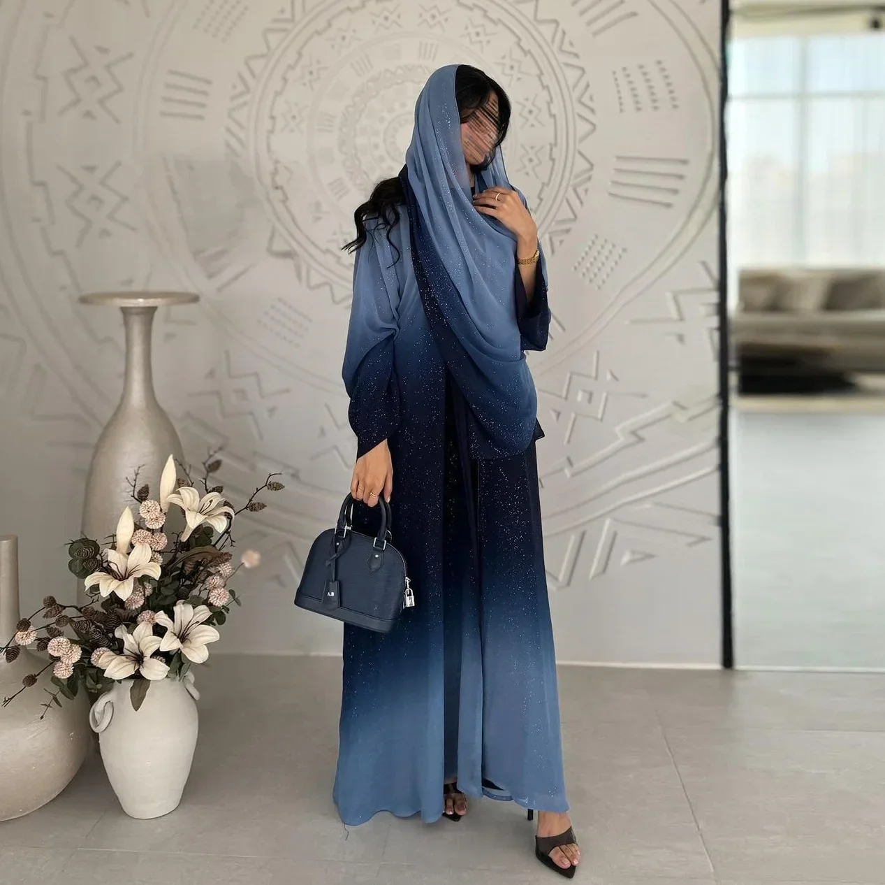 Robe Abaya à Manches Sulfpour Femme Musulmane - Vêtement de Prière Turquie - image de produit 5