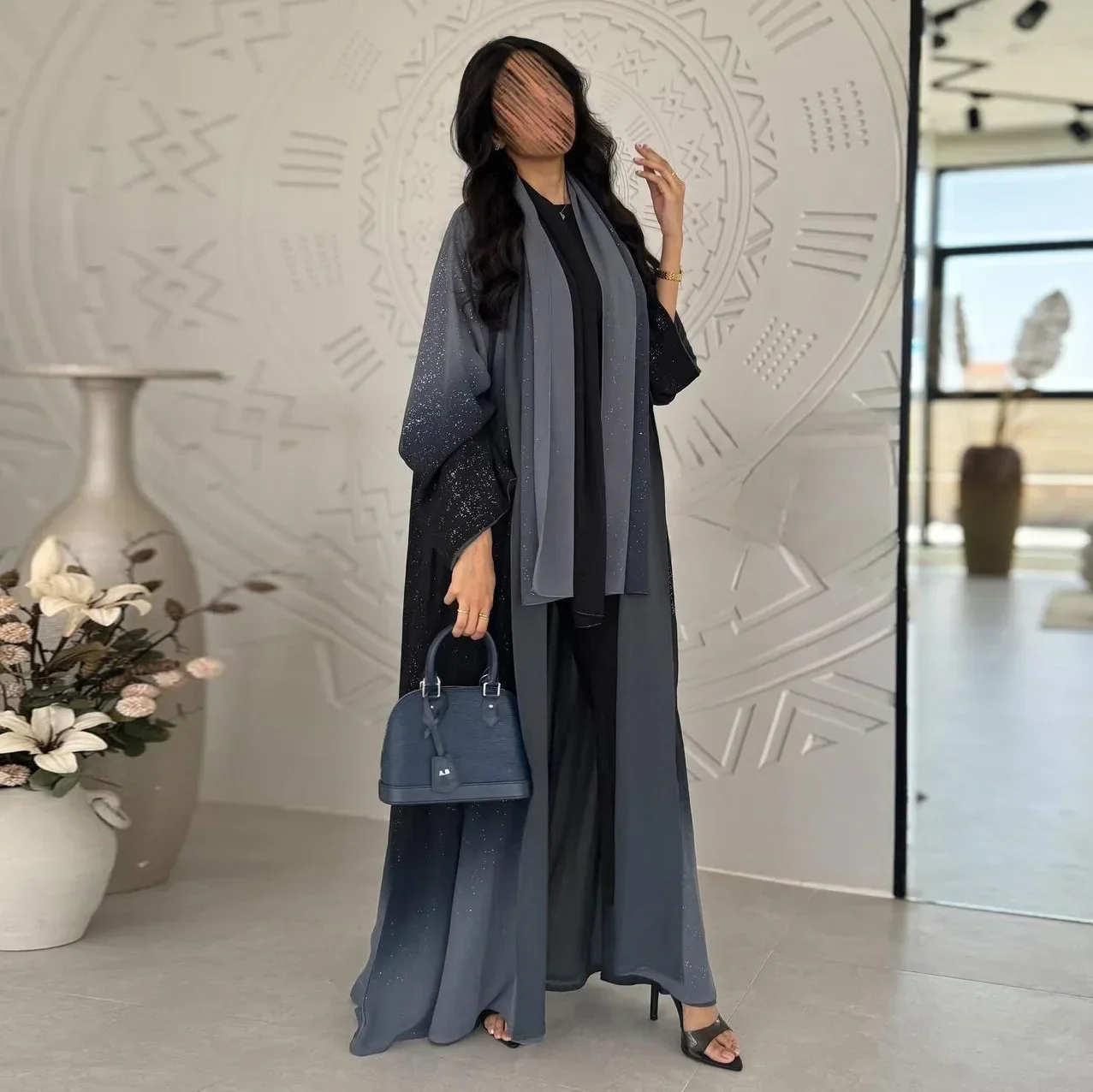 Robe Abaya à Manches Sulfpour Femme Musulmane - Vêtement de Prière Turquie - image de produit 3