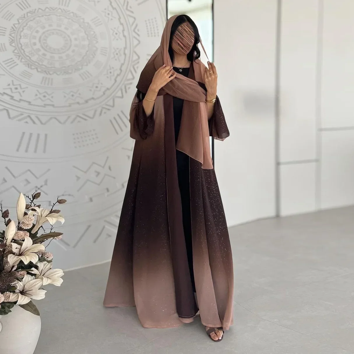 Robe Abaya à Manches Sulfpour Femme Musulmane - Vêtement de Prière Turquie - image de produit 2