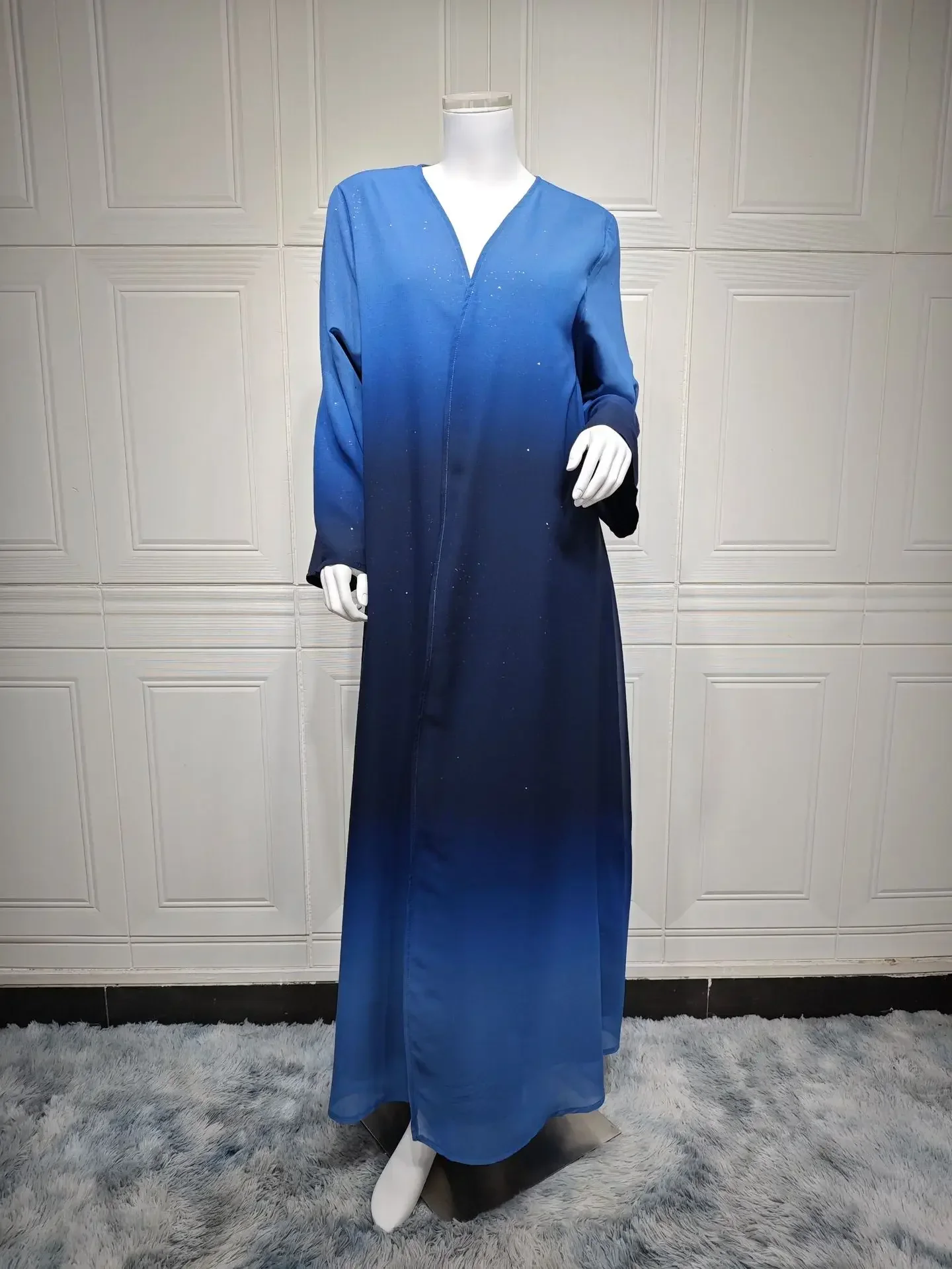 Robe Abaya à Manches Sulfpour Femme Musulmane - Vêtement de Prière Turquie - image de produit 8